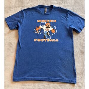 UTEP Miners Football Paydirt Pete T Shirt Size Medium